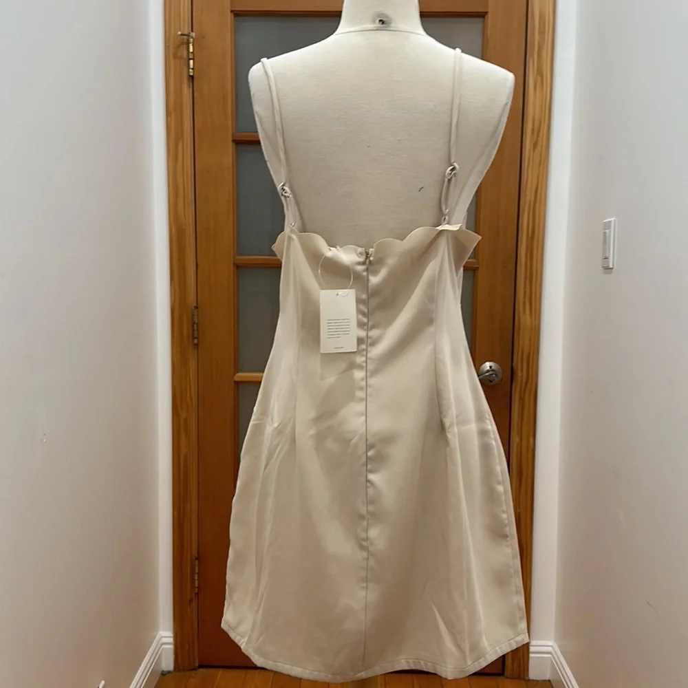 Tularosa Nora Mini Dress in Frosted Almond size: XL